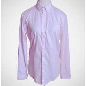 ZARA Pink Oversized Crisp Button Down Shirt